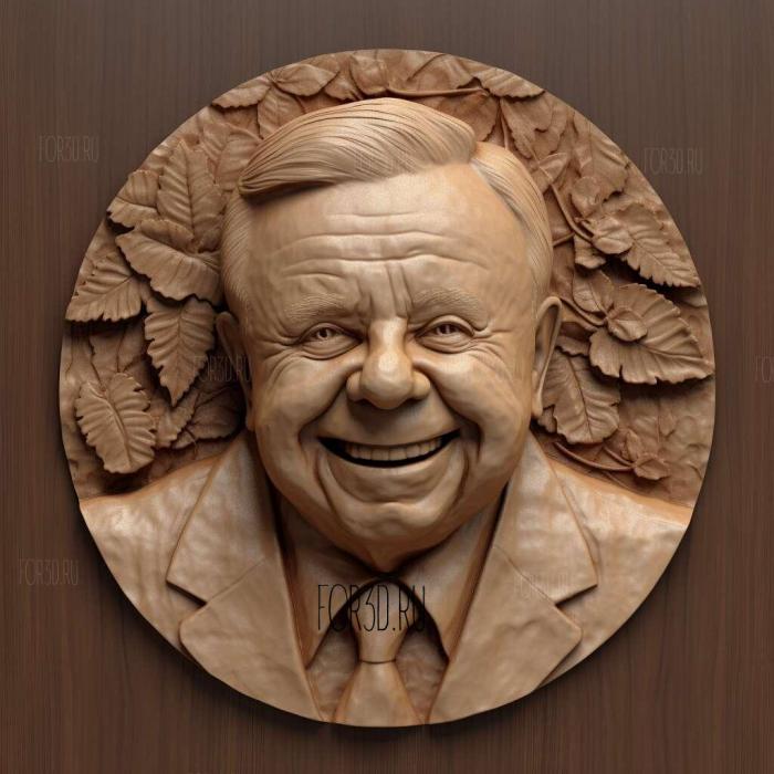 Mickey Rooney 1 stl model for CNC